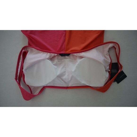 Tommy Hilfiger Women's Sz 16 Dahlia Multi Colorblock One-Piece Swimsuit $98+ - Picture 7 of 10